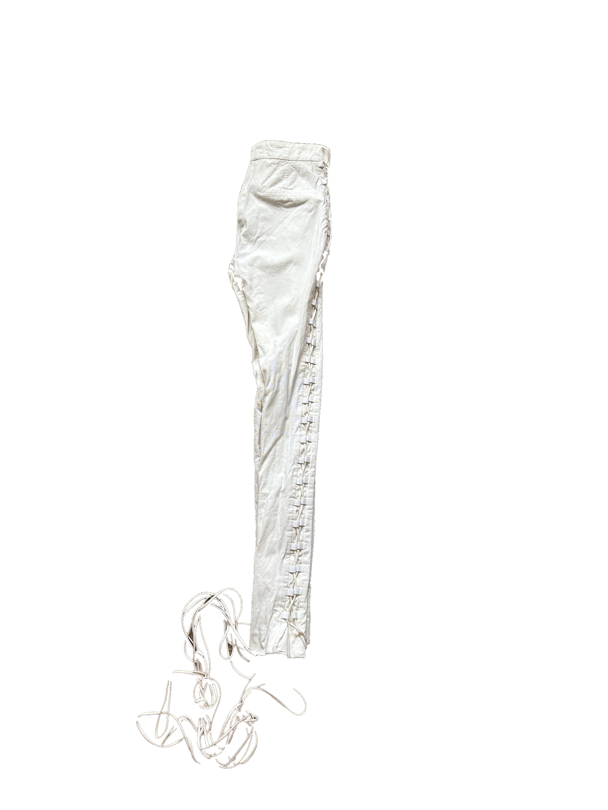 Gucci SS2010 Lace Up Trousers | O/S, White