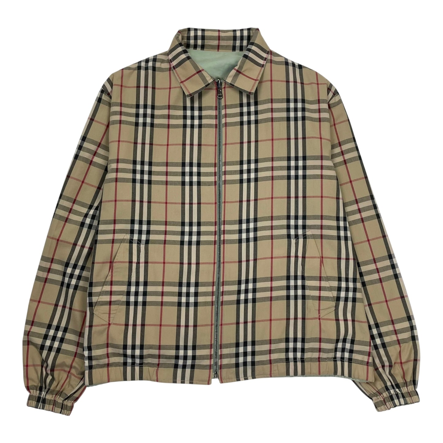 Vintage Burberry Nova Check Reversible Harrington, Size Large | O/S, Multicoloured