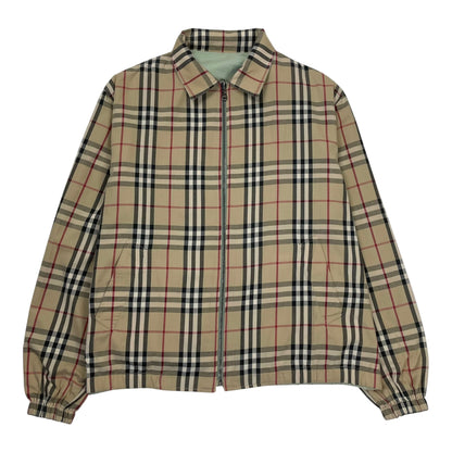 Vintage Burberry Nova Check Reversible Harrington, Size Large | O/S, Multicoloured