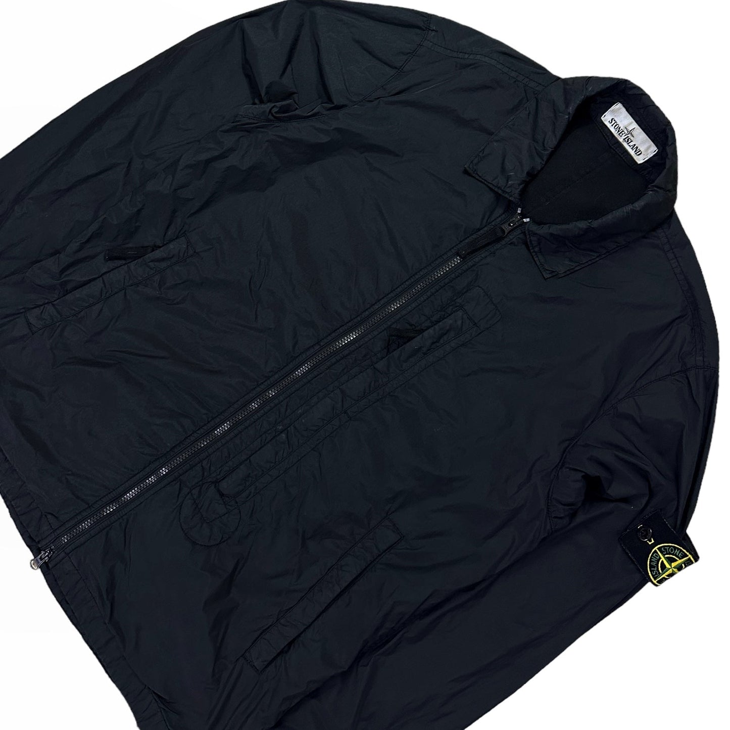 Stone Island Zip Up Nylon Overshirt