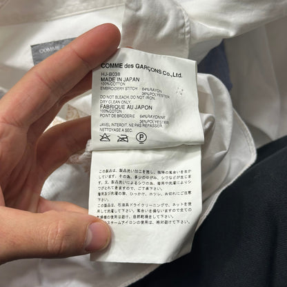 Comme Des Garçons Homme 2003 Patchwork Metallic Embroidered Shirt - M