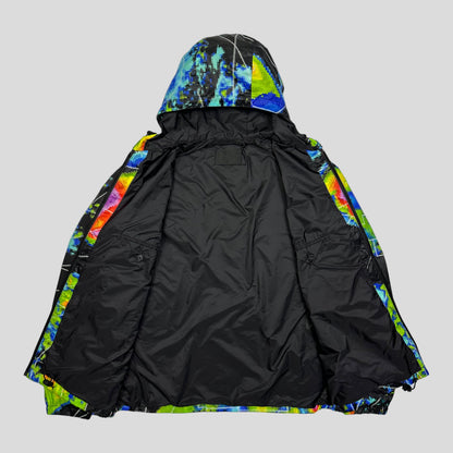 Prada Milano SS17 Radar Nylon Ripstop Jacket - M (L) | Medium, Black with Multicolor Heatmap Print