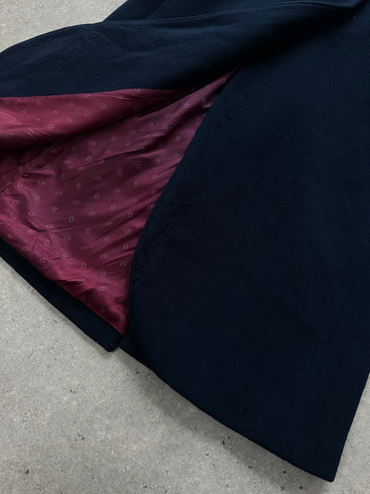 Christian Dior 1970s Pure Wool Single Breasted Coat - M