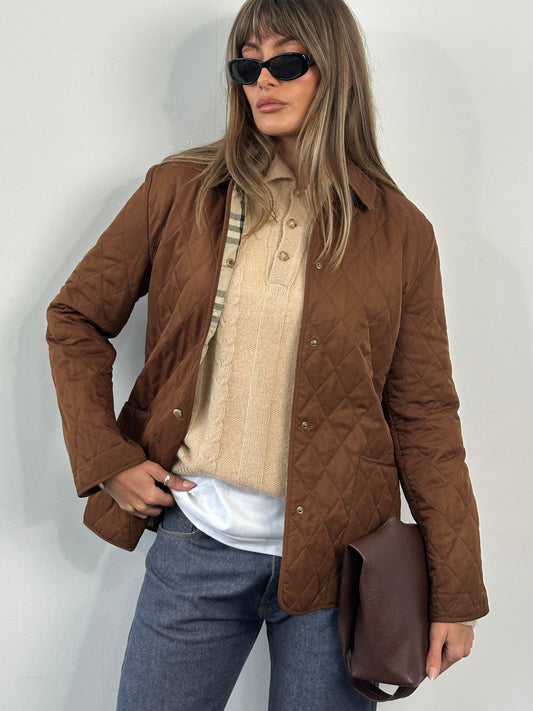 Burberry 2000s Quilted Nova Check Jacket - M