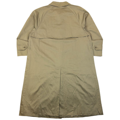 Vintage 90s Burberry Nova Check Lined Trench Jacket Size XL | XL, Green