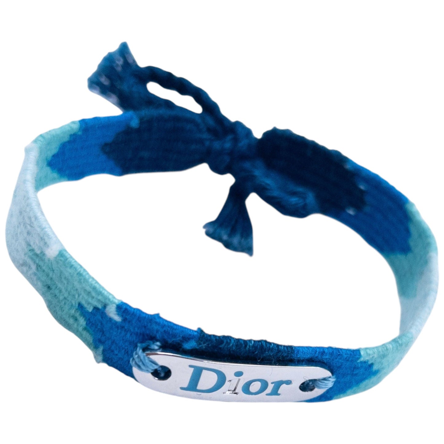 Vintage 2000s Dior Woven Bracelet | O/S, Blue