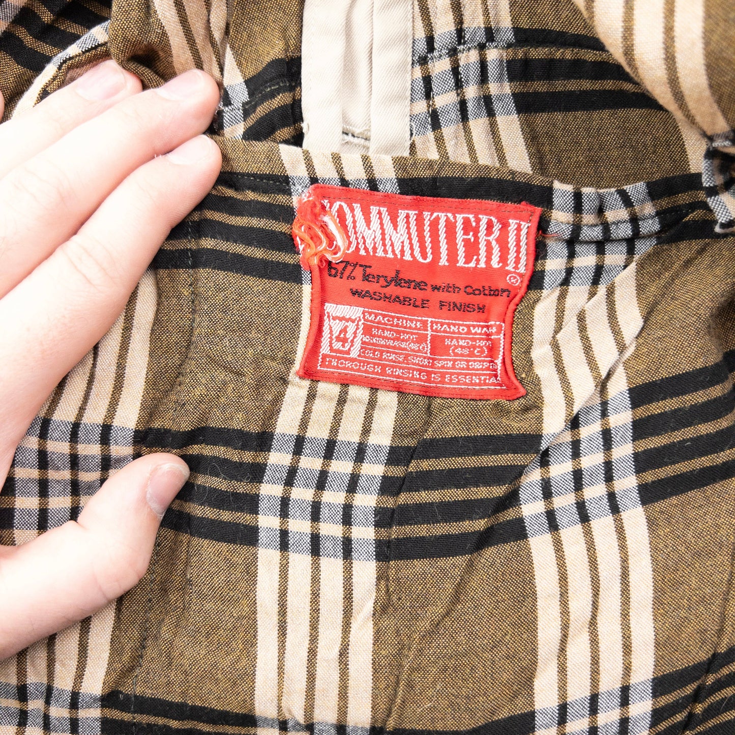 Vintage 80s Burberry Nova Check Lined Trench Jacket Size XL | XL, Beige
