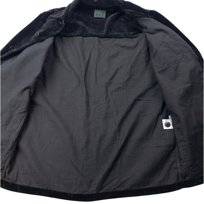 Vintage 90s Yohji Yamamoto D'Urban A.A.R Velour Jacket Size S | Small, Black