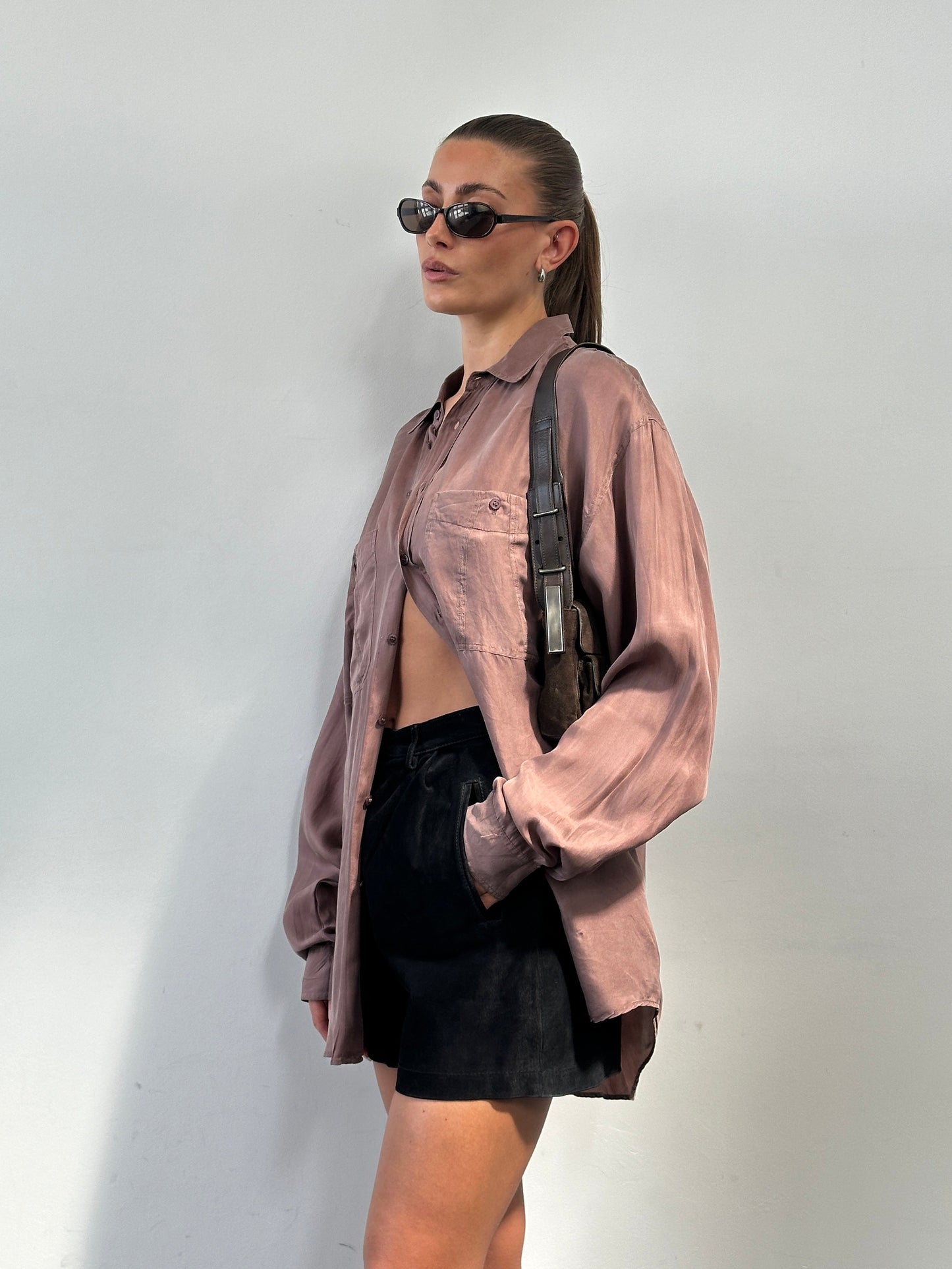 Vintage 90s Pure Silk Shirt - XL