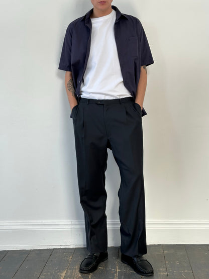 Yves Saint Laurent 1990s Pure Wool Tailored Trousers - W32