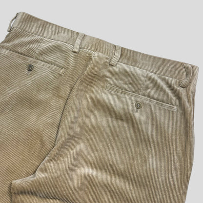 Issey Miyake 1988 Cotton Label Jumbo Corduroy Shimmer Trousers - 4 (L) | W35, Gold
