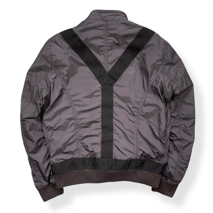 2000's Diesel Nylon Bondage Bomber Jacket (L) | Default Title, Black