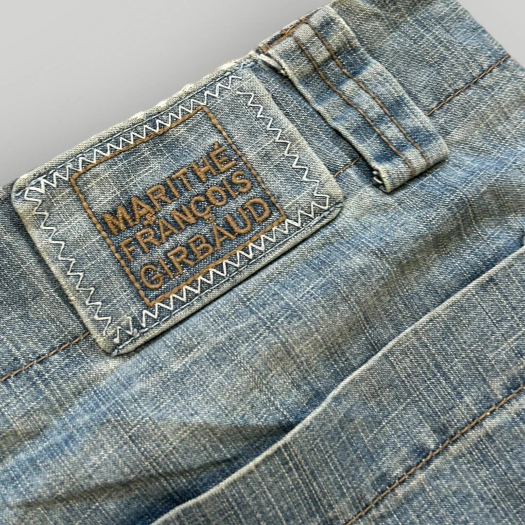 Marithé François Girbaud Cargo Jorts 36”