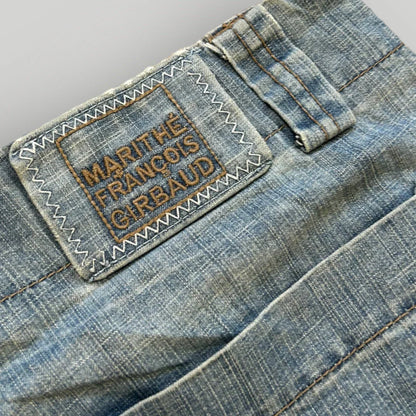 Marithé François Girbaud Cargo Jorts 36”