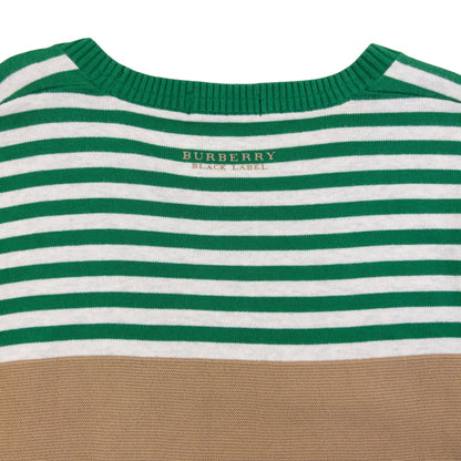Vintage 2000s Burberry Black Label Striped Jumper Size S | Small, Multicoloured