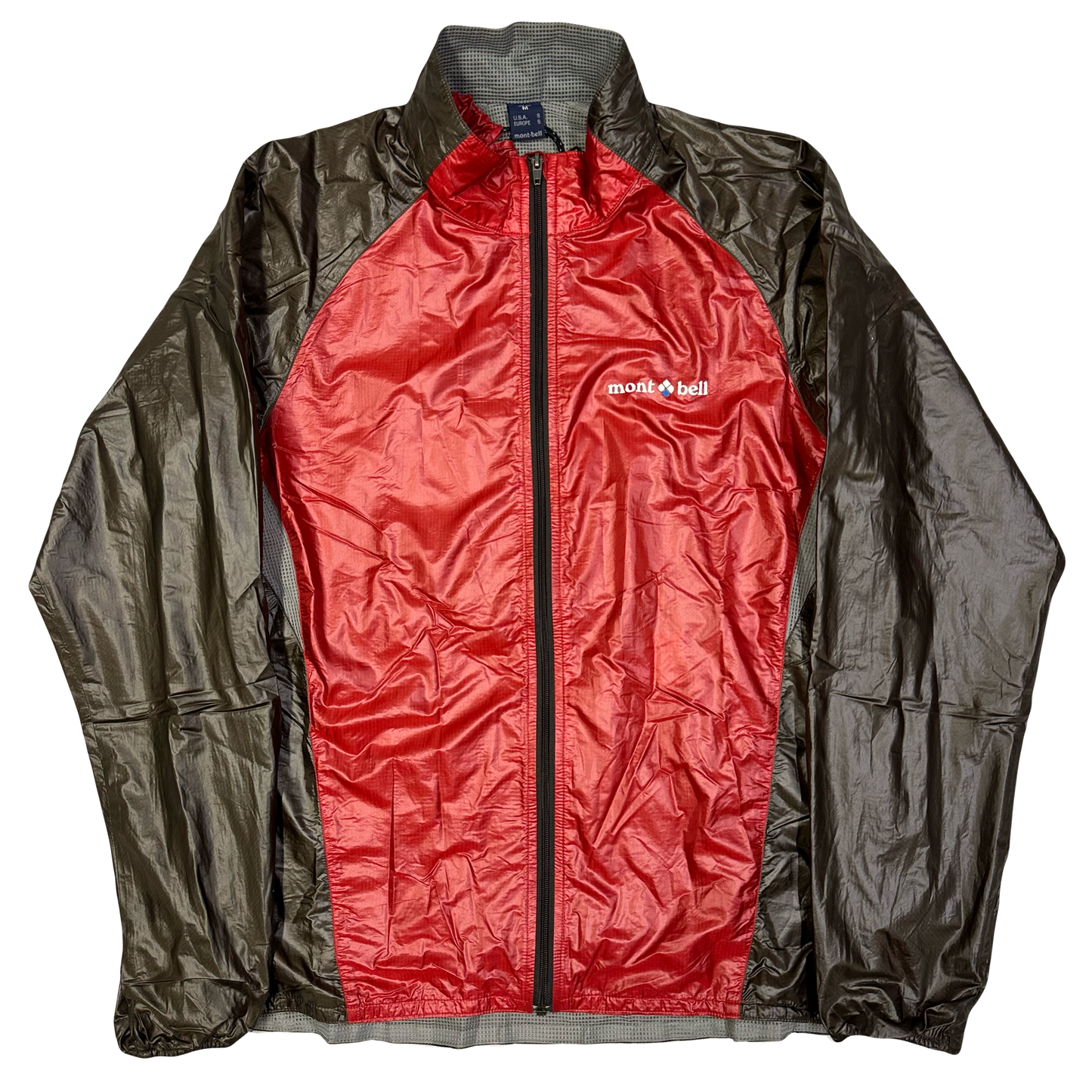Montbell Lightweight Jacket In Red & Brown ( M )