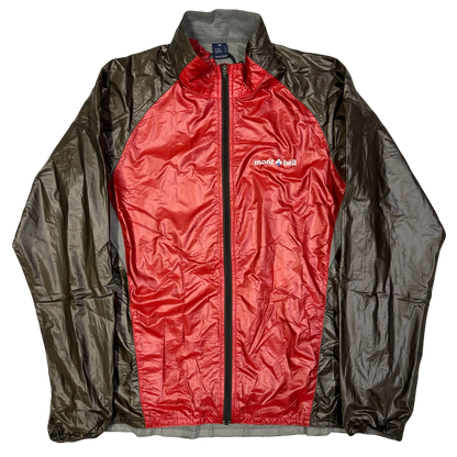 Montbell Lightweight Jacket In Red & Brown ( M )