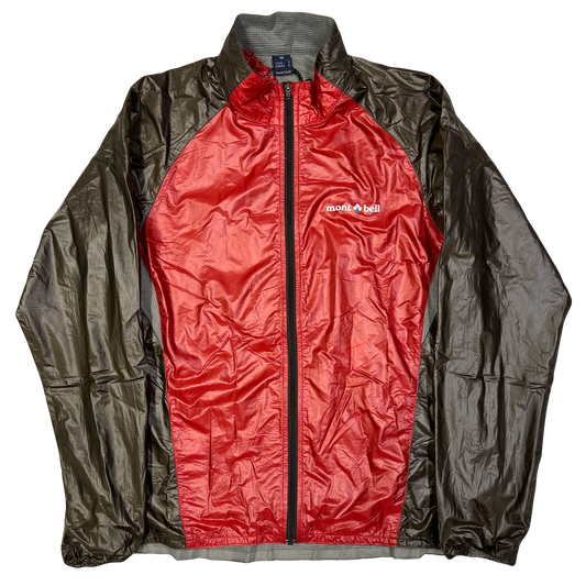 Montbell Lightweight Jacket In Red & Brown ( M )