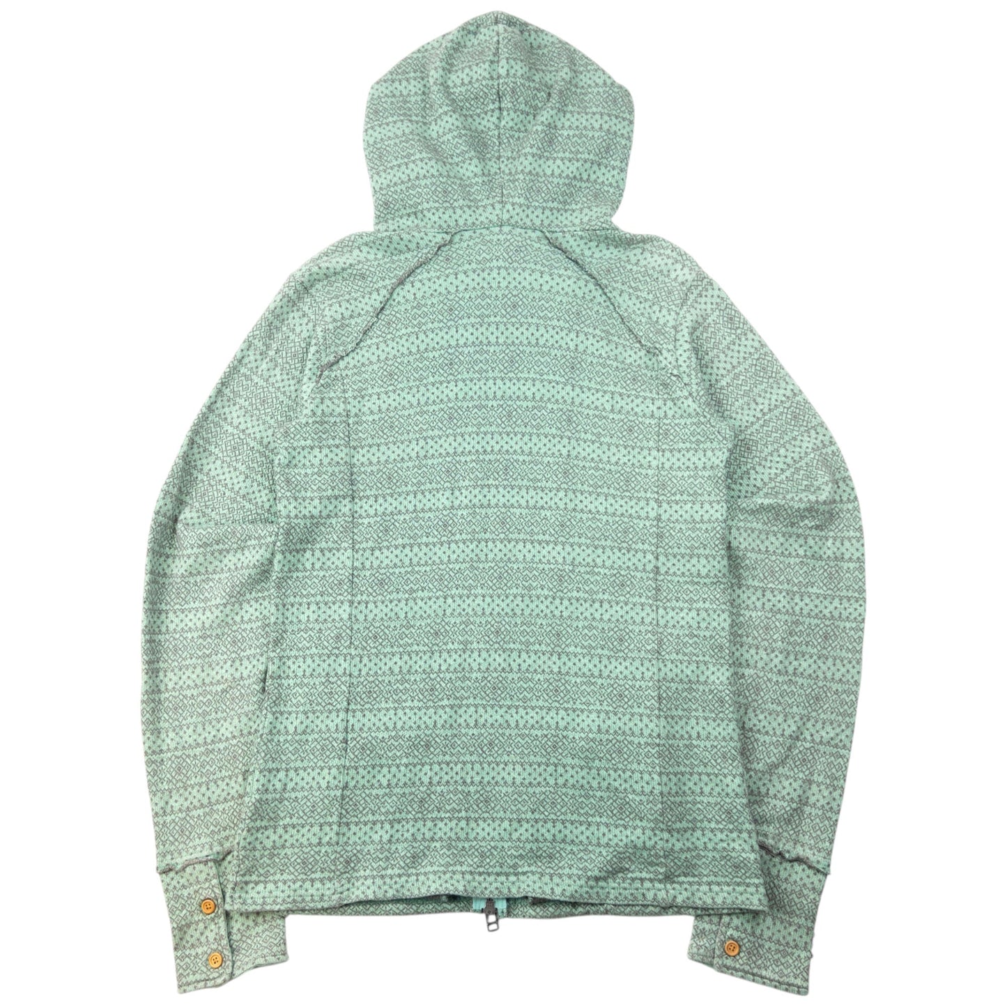 Vintage 2000s PPFM Pattern Zip Up Hoodie Size S | Small, Green