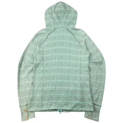 Vintage 2000s PPFM Pattern Zip Up Hoodie Size S | Small, Green