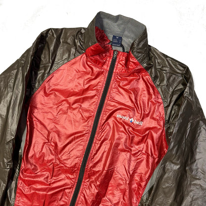Montbell Lightweight Jacket In Red & Brown ( M )