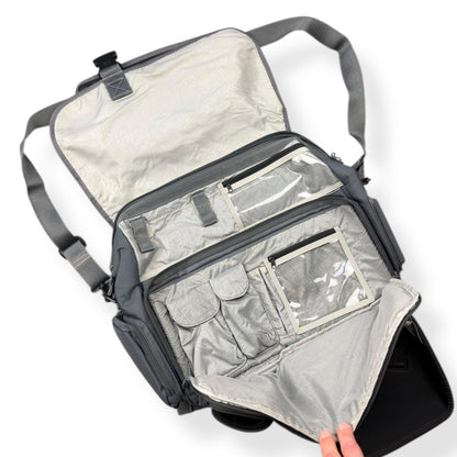 2000's Burton Analog Softshell Messenger Bag | O/S, Grey