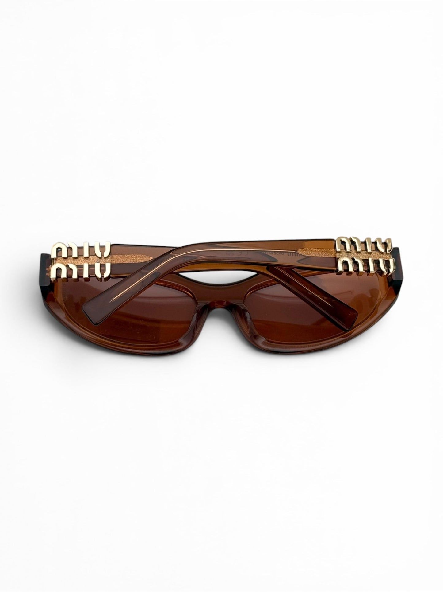 Miu Miu Transparent Cat Eye Sunglasses | O/S, Gold