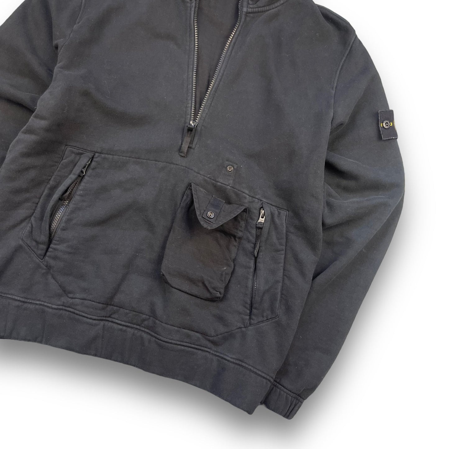 AW2020 Stone Island 1/4 Zip Jumper (M) | Default Title, Black