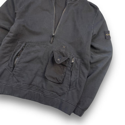 AW2020 Stone Island 1/4 Zip Jumper (M) | Default Title, Black