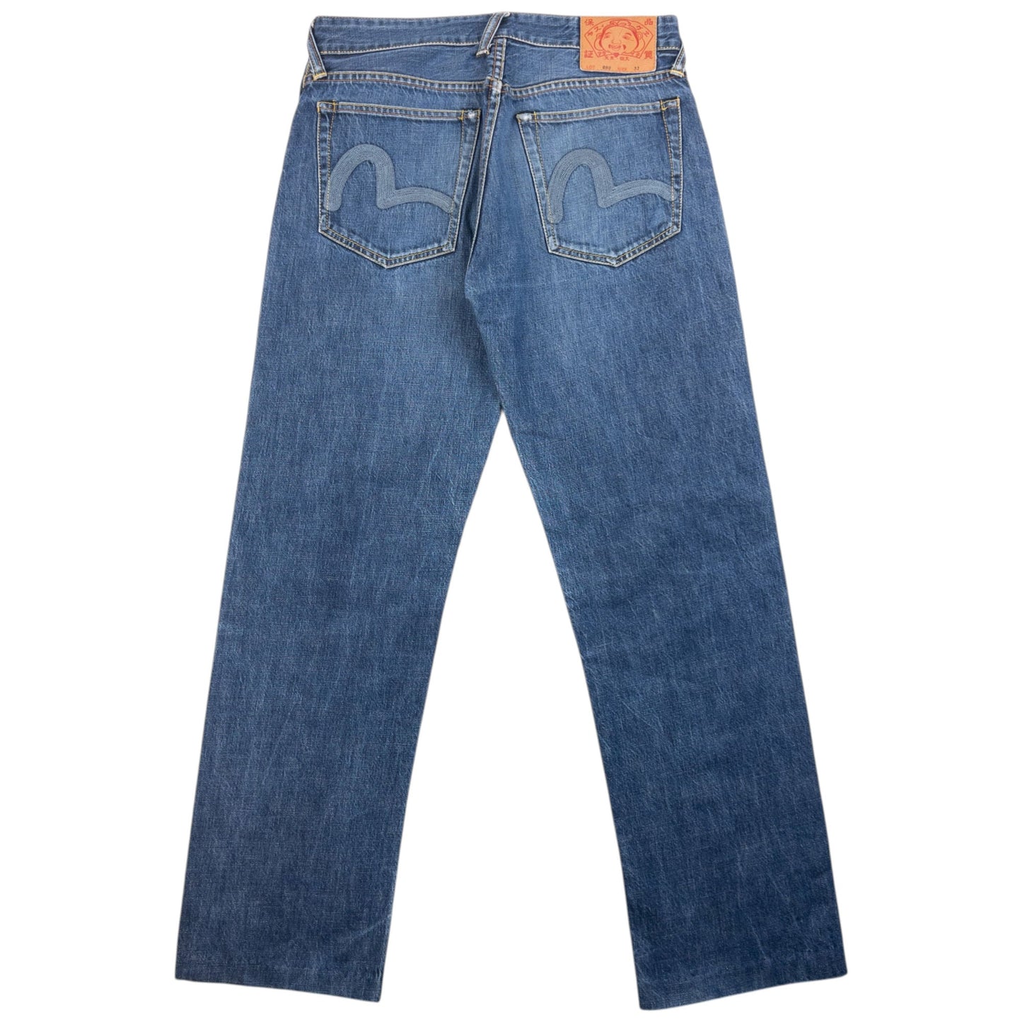 Vintage 2000s Evisu Double Gull Embroidered Japanese Denim Jeans Size W31 | W31, Blue
