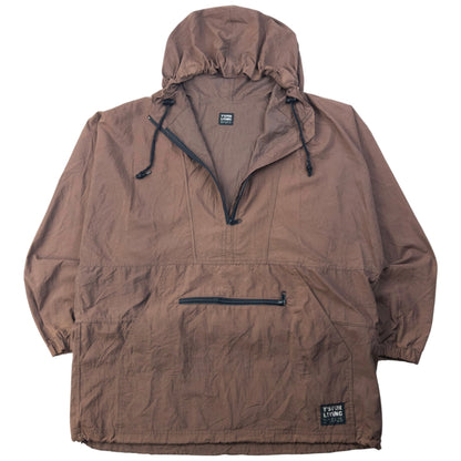 Vintage 90s Yohji Yamamoto Packable Q Zip Jacket Size L | Large, Brown