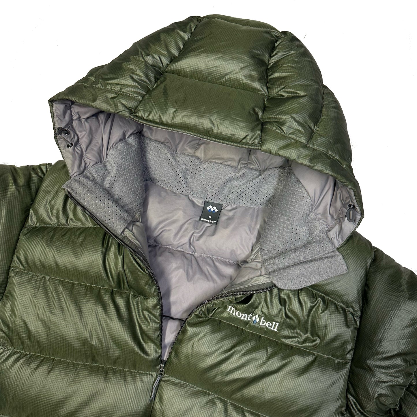 Montbell Light Alpine Puffer Jacket In Olive Green ( S )
