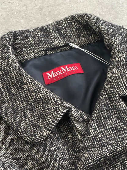 Max Mara Studio Wool Woven Coat - S