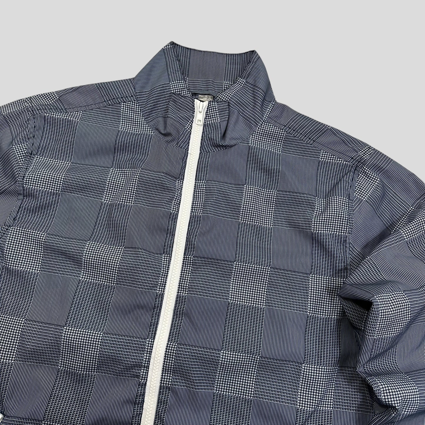 Stussy 00’s Patchwork Checker Nylon Track Jacket - M/L