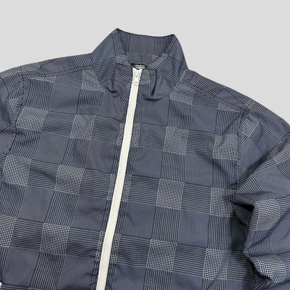 Stussy 00’s Patchwork Checker Nylon Track Jacket - M/L