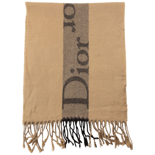 Vintage 2000s Dior Wool Tassel Scarf