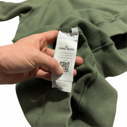 Stone Island Green Pullover Crewneck | Large, Green