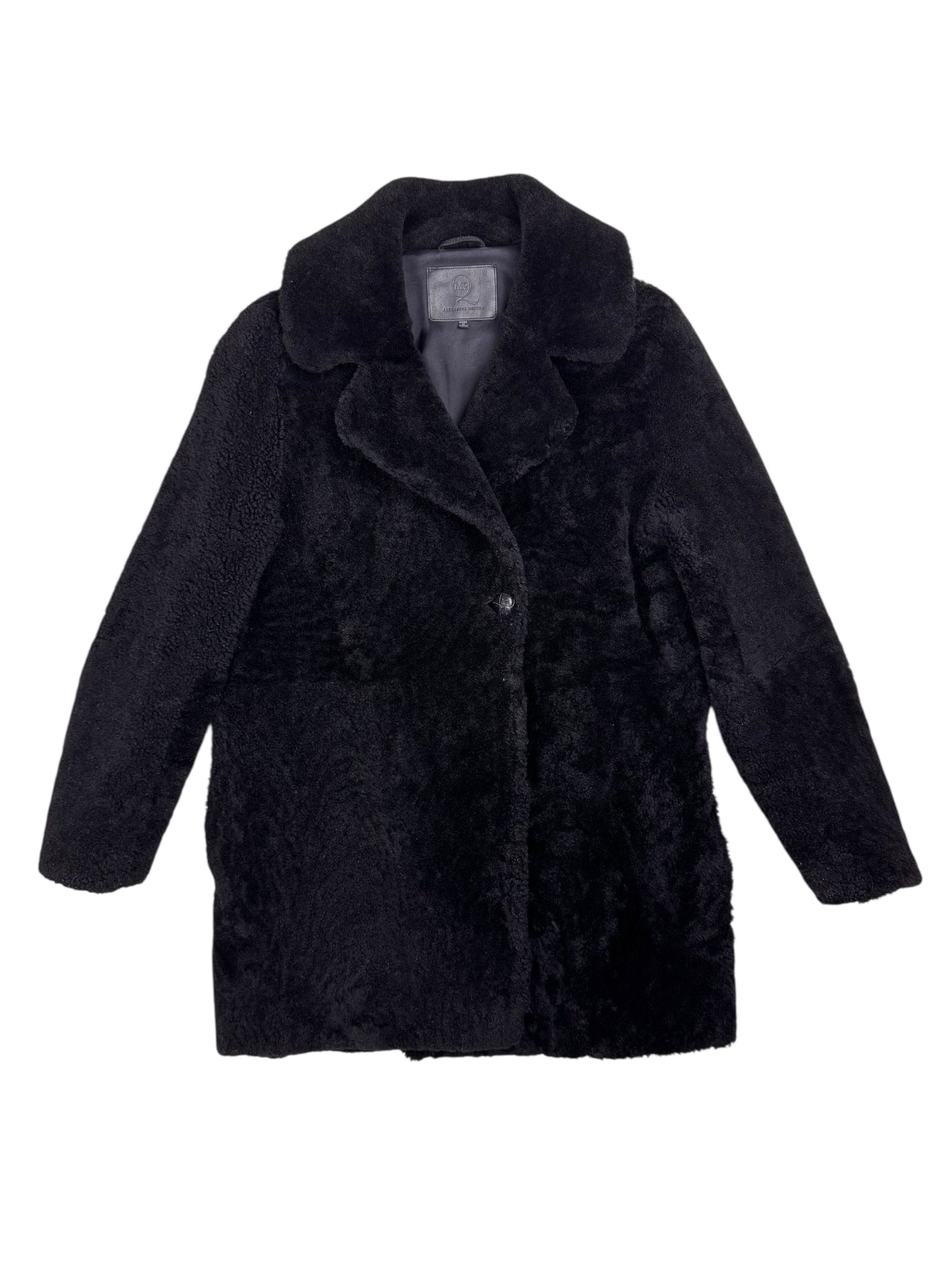 Alexander McQueen F/W 2012 Menswear shearling coat | Black, Black