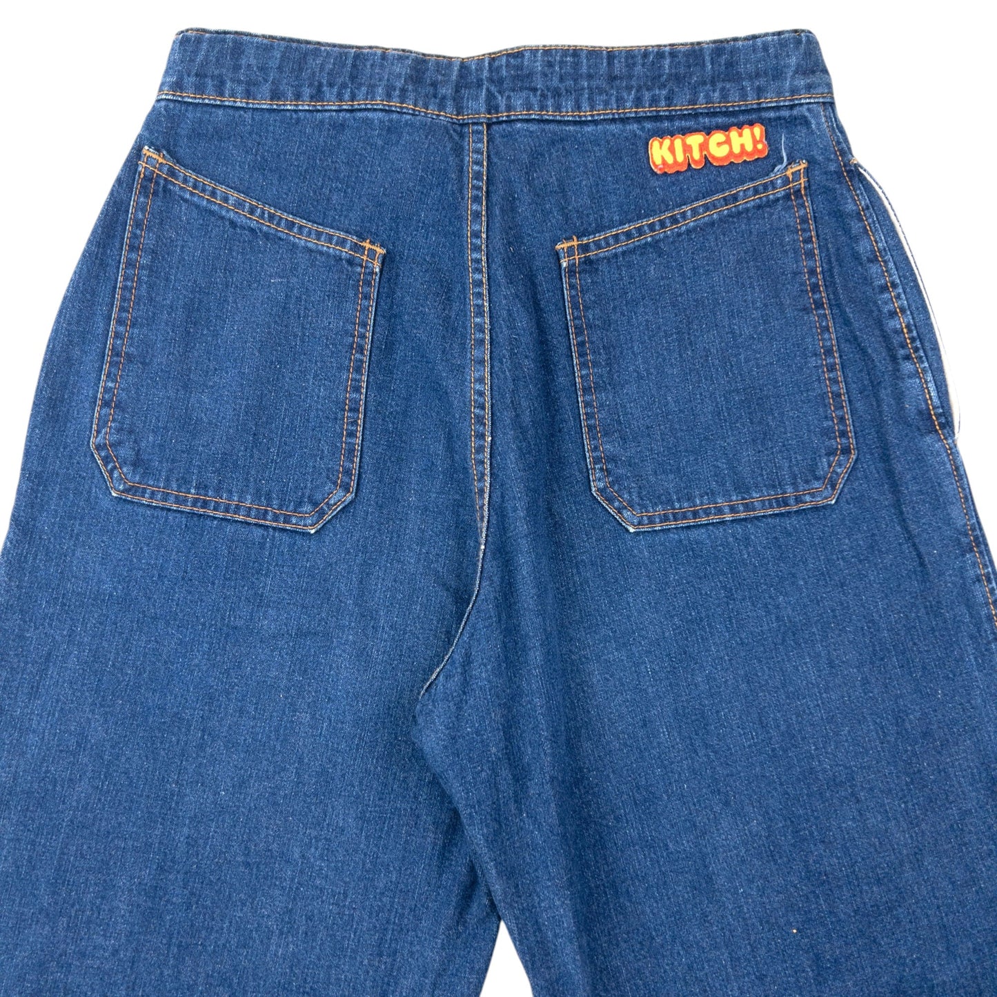 Vintage 90s Hysteric Glamour KITCH! Flared Denim Jeans Womens Size W25 | W25, Blue