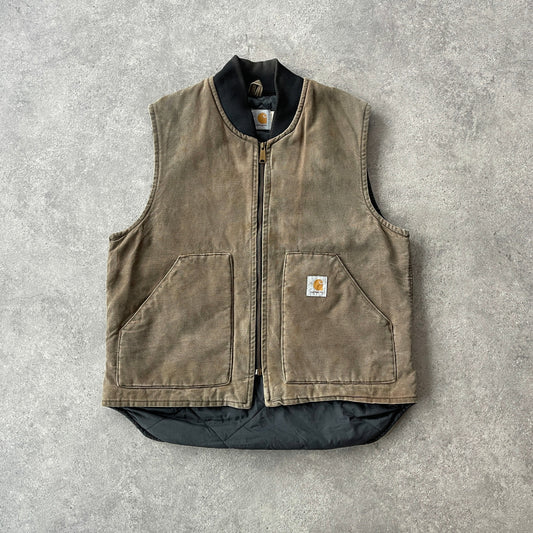 Carhartt RARE 1998 heavyweight quilted vest jacket (L)