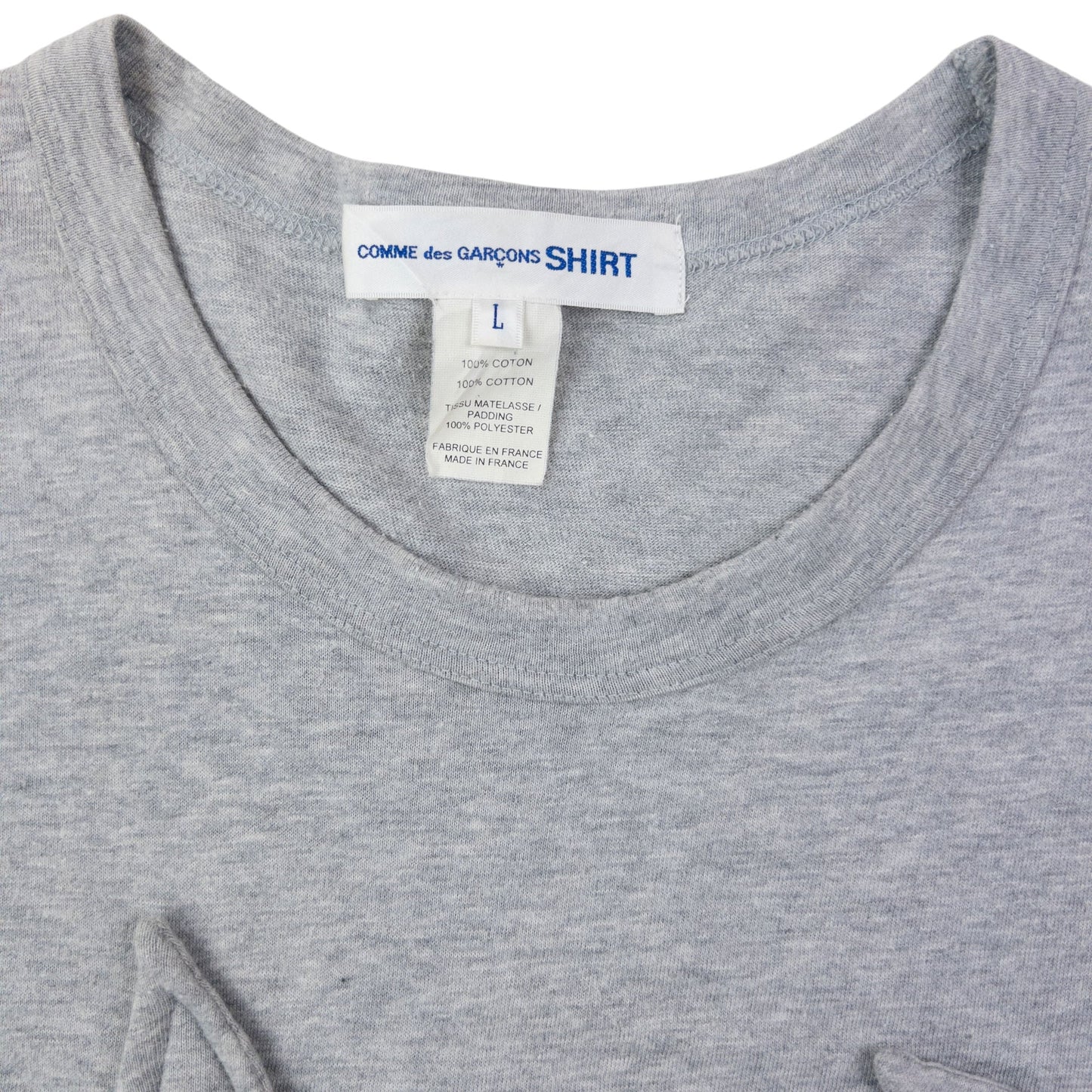 Vintage Comme Des Garçons SHIRT 3D T Shirt Size M | Medium, Grey