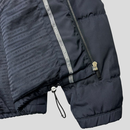 Prada 2011 Extra Fine Gabardine Nylon Triangle Logo Puffer - IT50 (L)