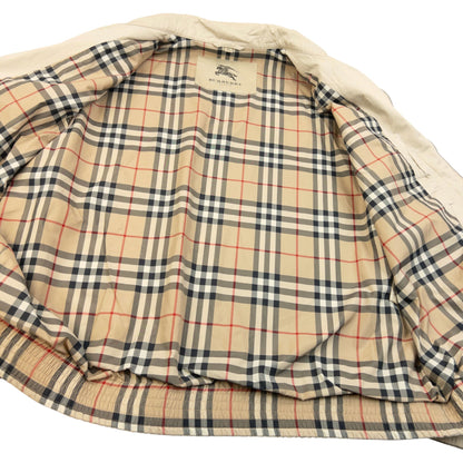 Vintage 2000s Burberry Nova Check Lined Jacket Size XL | XL, Cream