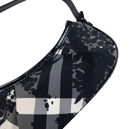 Vintage Burberry Floral Nova Check Shoulder Bag