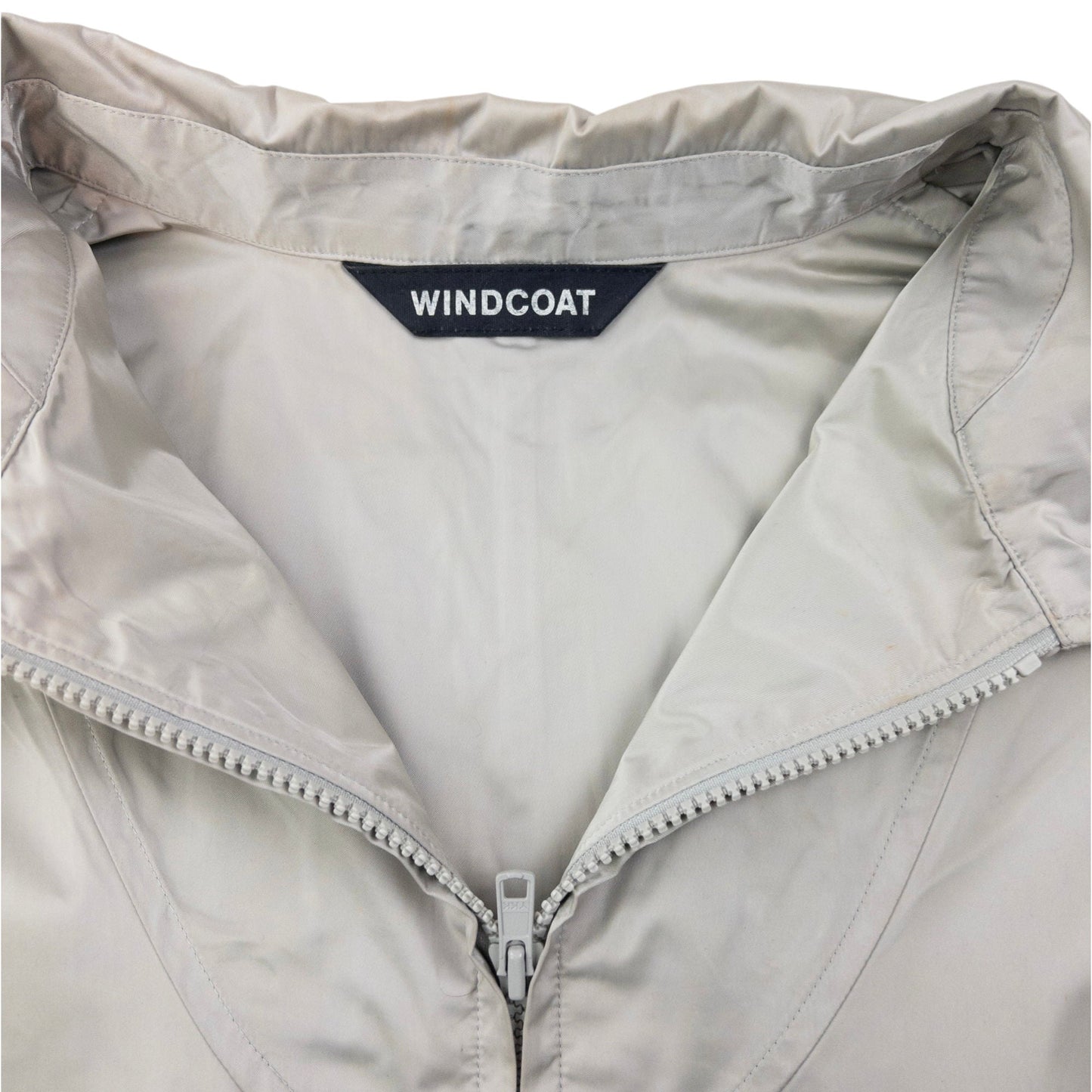 Vintage 90s Issey Miyake Windcoat Zip Up Rain Jacket Size L | Large, Grey