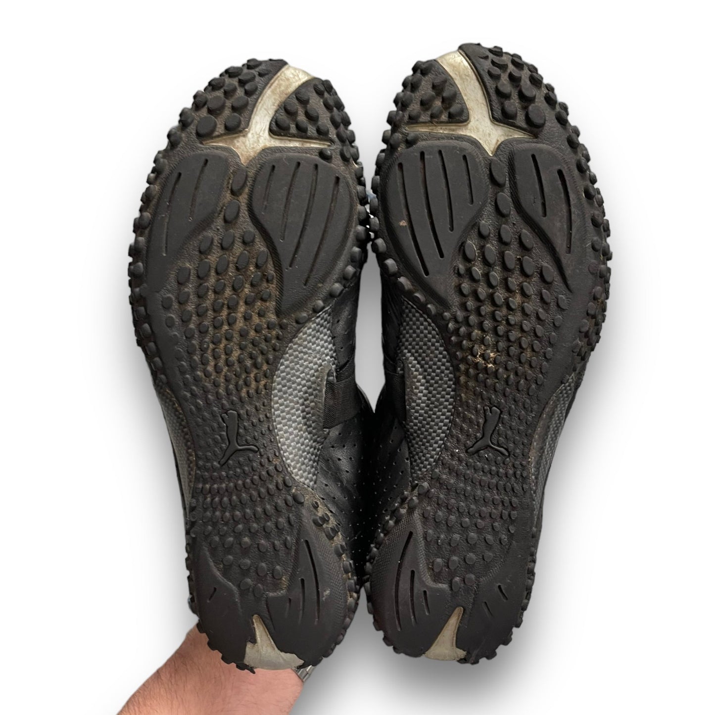 2000's Puma Mostro Black Perforated Leather (UK7) | Default Title, Black