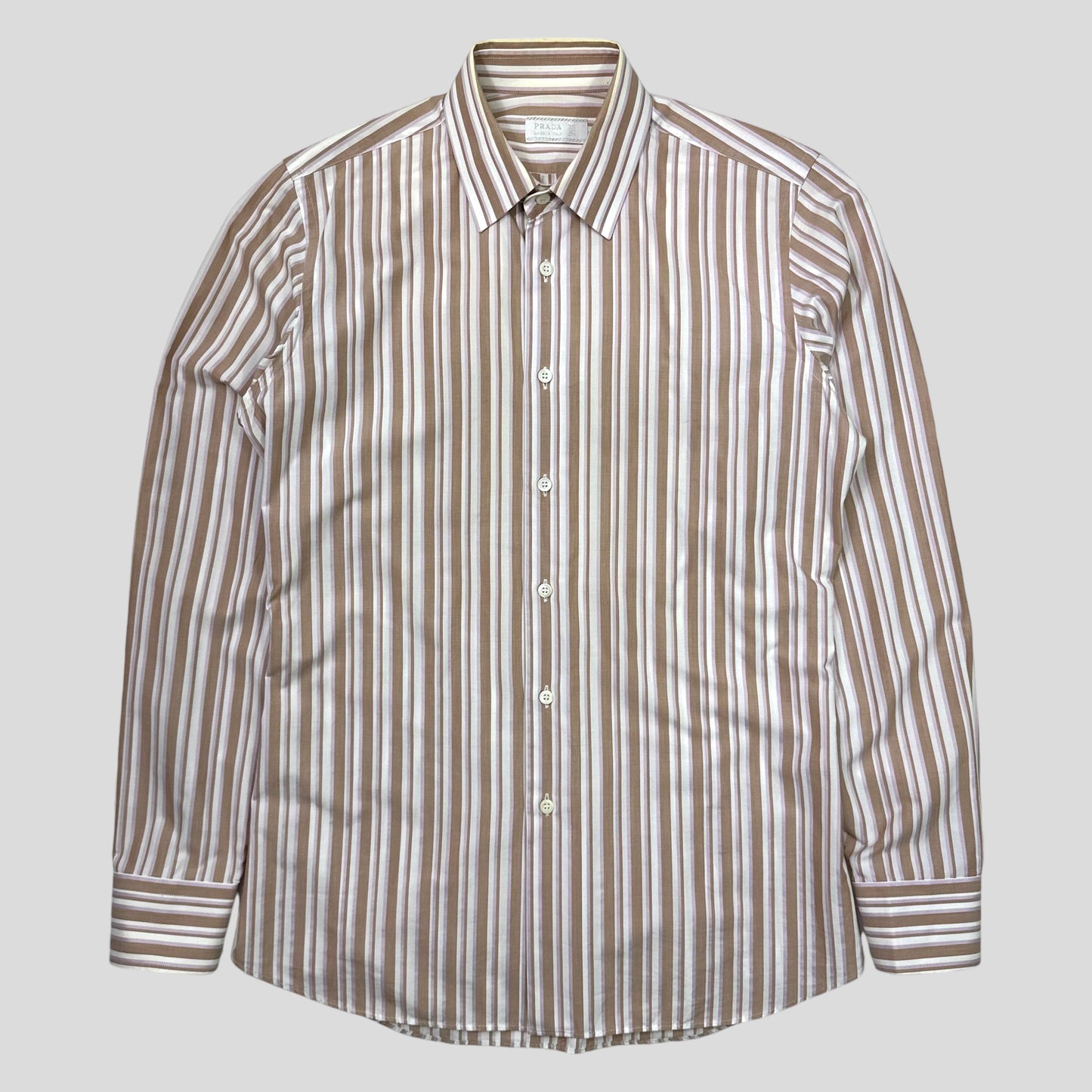 Prada 00’s Candy Striped Shirt - M