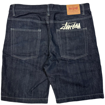 Stüssy Jorts With White Print ( W34 ) - 1036 Emporium