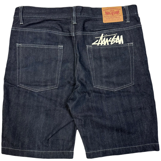 Stüssy Jorts With White Print ( W34 ) - 1036 Emporium