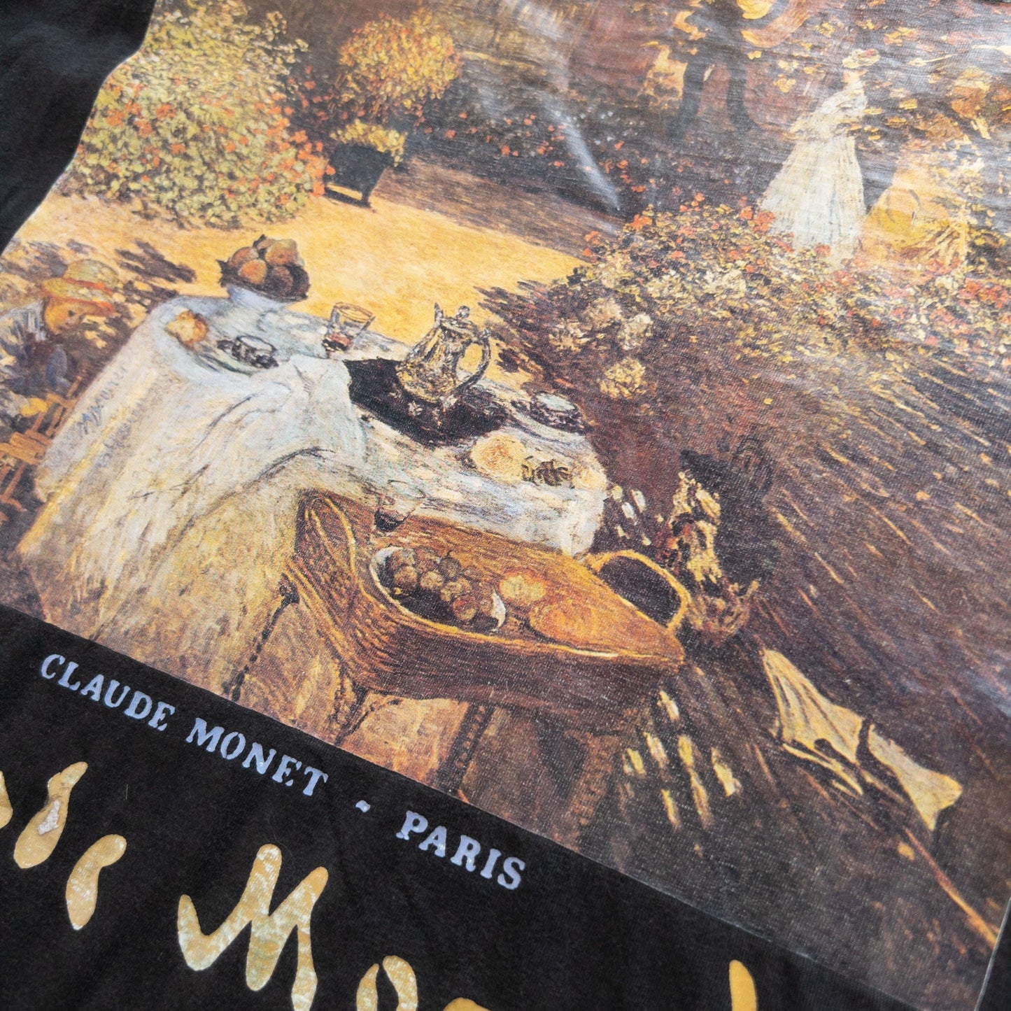Vintage Claude Monet Art T Shirt Size M